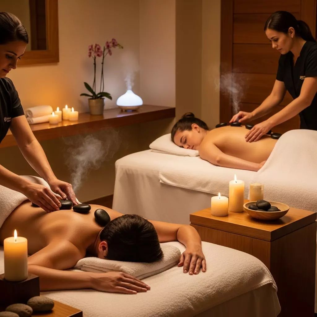 Thai spa room interior