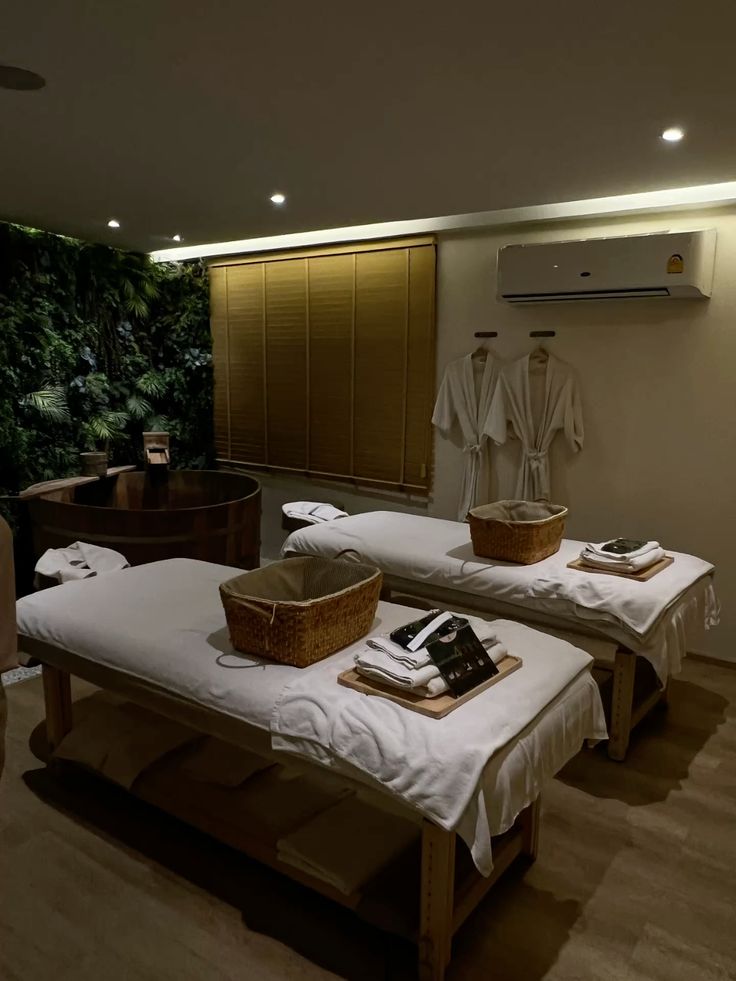 Luxury spa treatment area
