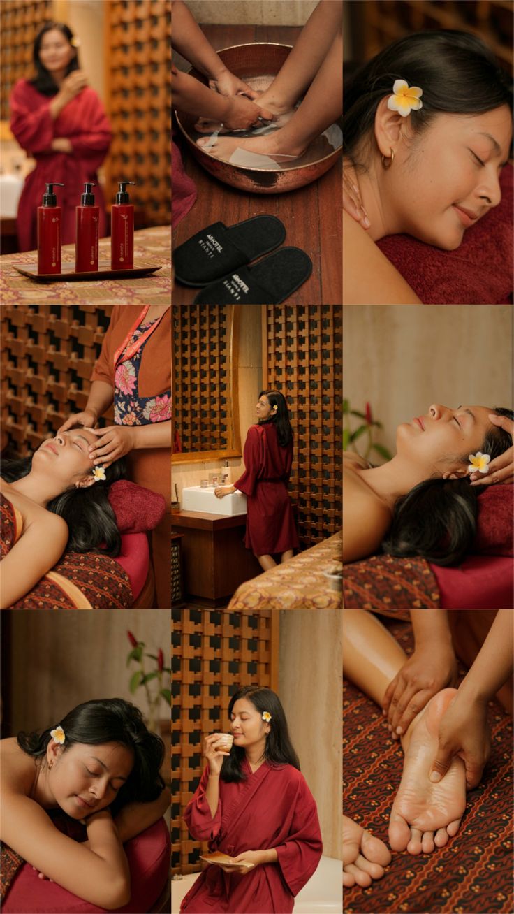 Elegant spa bed and relaxing wellness interior