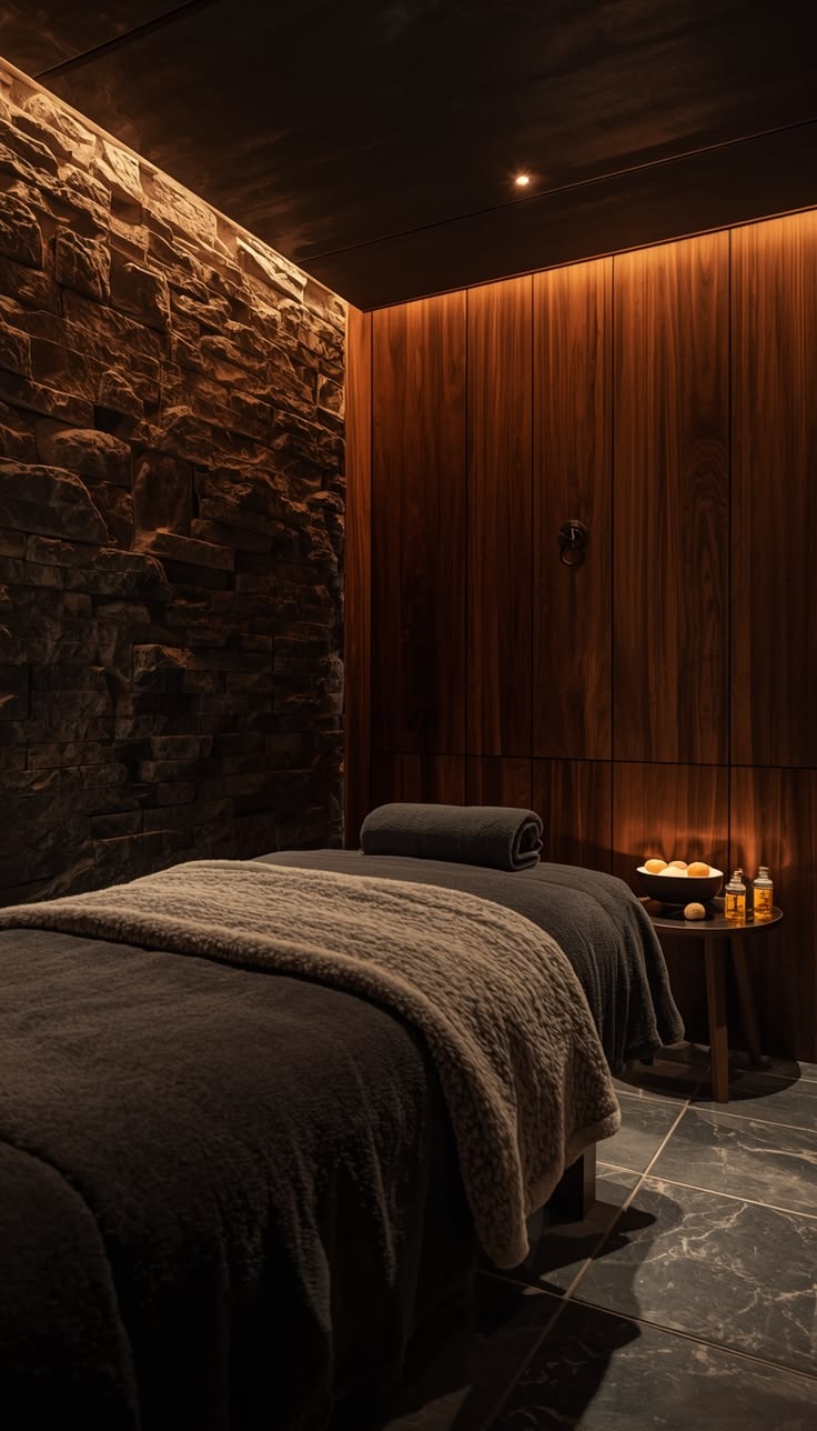 Relaxing foot massage and wellness spa