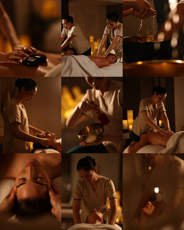 Relaxing full body massage treatment